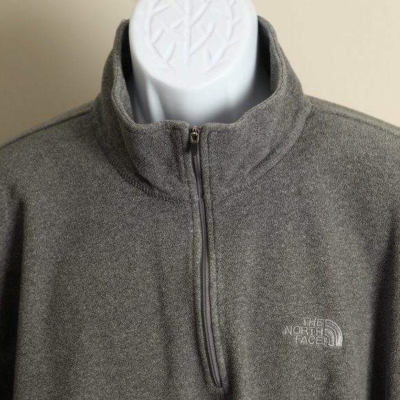 The North Face Other - The North Face Men's gray TKA 100 fleece 1/2 zip performance Jacket 2XL shirt